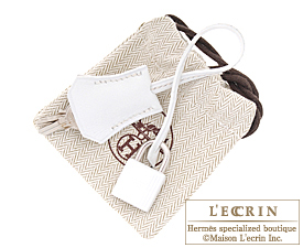 Hermes　Birkin bag 30　White　Swift leather　Silver hardware