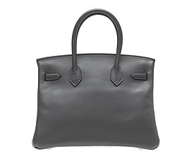 Hermes　Birkin bag 30　Ardoise　Swift leather　Silver hardware