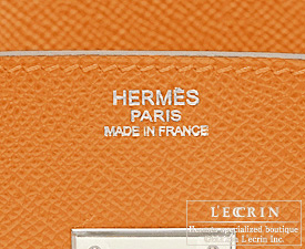 Hermes　Birkin bag 35　Orange　Epsom leather　Silver hardware