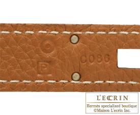Hermes　Birkin bag 35　Gold　Clemence leather　Silver hardware