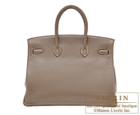 Hermes　Birkin bag 35　Etoup grey　Clemence leather　Silver hardware