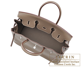 Hermes　Birkin bag 35　Etoup grey　Clemence leather　Silver hardware