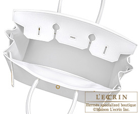 Hermes　Birkin bag 35　White　Epsom leather　Gold hardware 