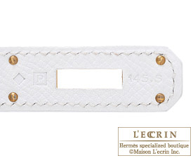 Hermes　Birkin bag 35　White　Epsom leather　Gold hardware 