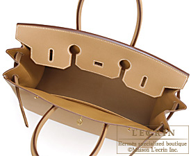 Hermes　Birkin bag 35　Natural　Epsom leather　Gold hardware 