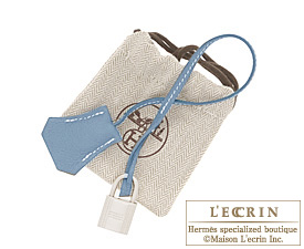 Hermes　Birkin bag 40　Blue jean　Clemence leather　Silver hardware
