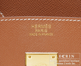 Hermes　Birkin bag 35　Cognac　Epsom leather　Gold hardware 
