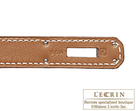Hermes　Birkin bag 30　Gold　Toile H/Swift　Silver hardware