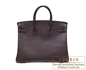 Hermes　Birkin bag 25　Raisin　Epsom leather　Silver hardware