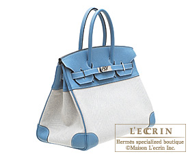 Hermes Birkin Bag 35 Blue Jean Togo Gold Hardware