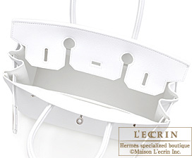 Hermes　Birkin bag 30　White　Epsom leather　Silver hardware