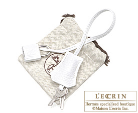 Hermes　Birkin bag 35　White　Clemence leather　Silver hardware