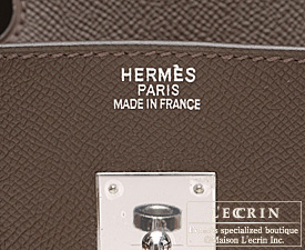 Hermes　Birkin bag 35　Chocolat/Chocolate　Epsom leather　Silver hardware 