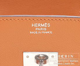 Hermes　Birkin bag 30　Orange　Swift leather　Silver hardware