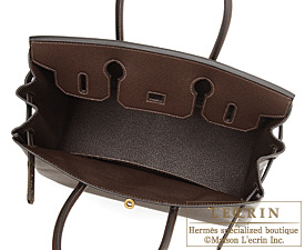 Hermes Birkin 30 Bag CC47 Chocolate Epsom GHW