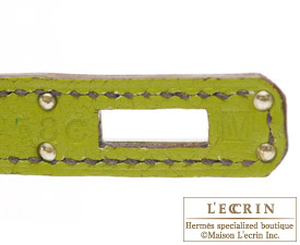 Hermes　Birkin bag 25　Anis green　Togo leather　Silver hardware