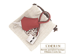Hermes Birkin bag 25 Rouge garance Togo leather Silver hardware