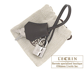 Hermes　Birkin bag 30　Ebene　Toile casaque/Evercalf　Silver hardware