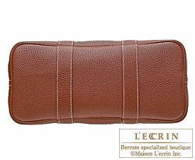 Hermes　Garden Party bag 30/TPM　Marron　Negonda leather　Silver hardware