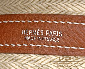 Hermes　Garden Party bag 30/TPM　Marron　Negonda leather　Silver hardware