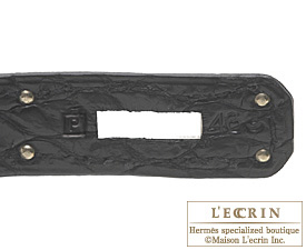 Hermes　Birkin bag 30　Black　Matt niloticus crocodile skin　Silver hardware