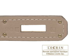 Hermes Birkin 30 Bag ck81 Gris Tourterelle Clemence Calfskin GHW