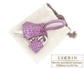 Hermes　Birkin bag 25　Violet　Niloticus crocodile skin　Silver hardware