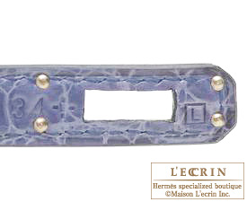 Hermes　Birkin bag 25　Blue brighton　Niloticus crocodile skin　Silver hardware