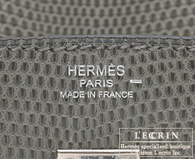 Hermes Kelly 25 Lizard Gris Ficelle - GB10490M - Global Boutique