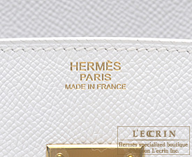 Hermes　Birkin bag 30　White　Epsom leather　Gold hardware