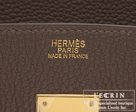 Hermes　Birkin bag 30　Chocolat　Togo leather　Gold hardware