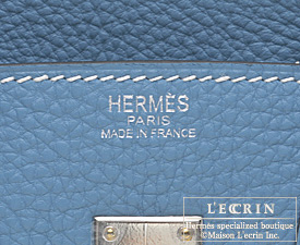 HERMES Togo Birkin 25 Blue Jean 444767