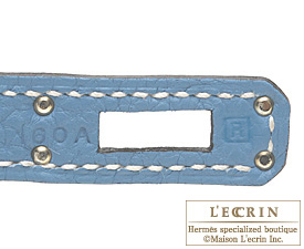 Hermes　Birkin bag 25　Blue jean　Togo leather　Silver hardware