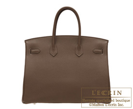 Hermes　Birkin bag 35　Chocolat/Chocolate　Togo leather　Gold hardware