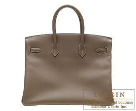 Hermes　Birkin bag 35　Etoup grey　Epsom leather　Silver hardware
