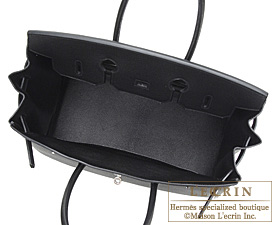 Hermes　Birkin bag 35　Black　Vache liegee leather　Silver hardware
