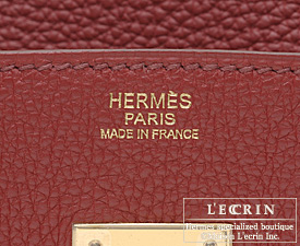 Hermes　Birkin bag 30　Rouge garance　Togo leather　Gold hardware