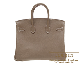 Hermes　Birkin bag 25　Etoup grey　Epsom leather　Silver hardware 