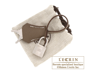 Hermes Birkin 25cm Etoupe Epsom Silver Hardware Handbag CBOXLRXSA 144010024185