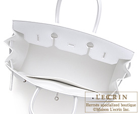 Hermes　Birkin bag 35　White　Epsom leather　Silver hardware 