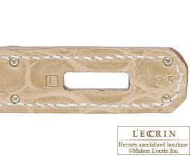 Hermes　Birkin bag 30　Beige　Porosus crocodile skin　Silver hardware