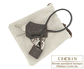 Hermes　Birkin bag 30　Cocaon/Orange　Niloticus crocodile skin　Silver hardware