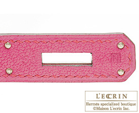 Hermes　Birkin bag 30　Rose shocking　Chevre myzore goatskin　Silver hardware