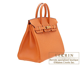 Hermes　Birkin bag 25　Orange　Epsom leather　Gold hardware