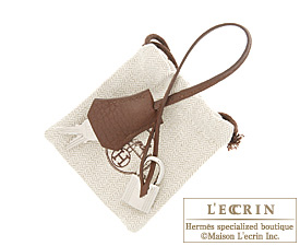 Hermes　Birkin bag 35　Terre/Dark brown　Fjord leather　Silver hardware