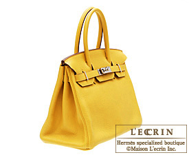 Hermes　Birkin bag 30　Soleil　Clemence leather　Silver hardware