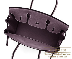 Hermes　Birkin bag 35　Raisin/Purple　Togo leather　Silver hardware