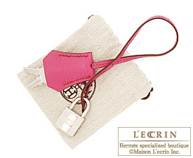Hermes Personal Birkin bag 35 Fuschia pink/Orange Chevre goatskin Silver  hardware