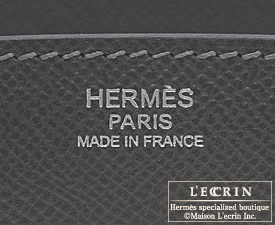 Hermes　Birkin bag 40　Graphite　Epsom leather　Silver hardware