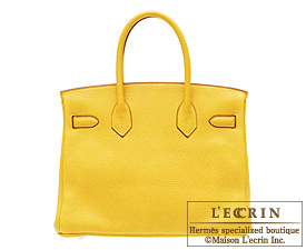 Hermes　Birkin bag 30　Soleil　Togo leather　Gold hardware